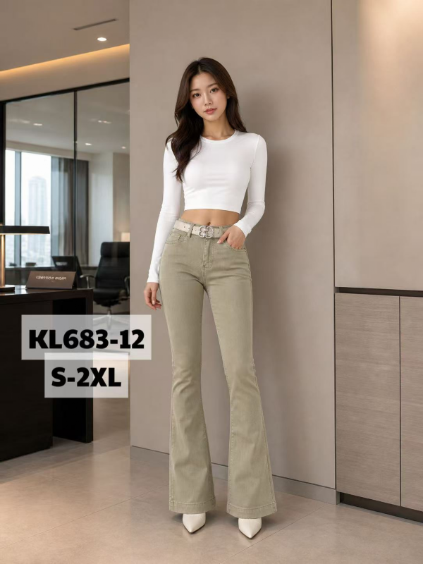 Spodnie damskie jeans Roz S-2XL, 1 Kolor Paczka 10 szt